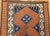 19th Century Persian Kurdish Runner Rug, Hand-Knotted Wool, Geometric Medallion Pattern, Terracotta & Navy, 3x12 For Sale - Image 11 of 16