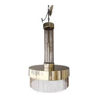1970s Pierre Cardin Brass Chandelier For Sale