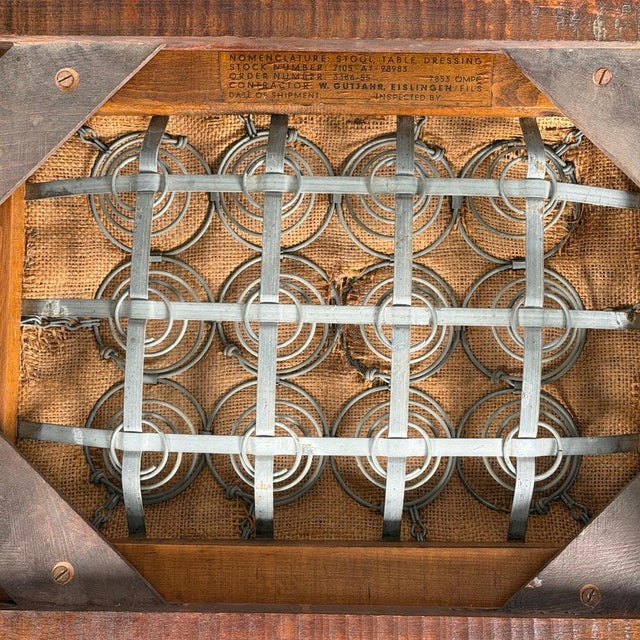 Austrian Secessionist Stool Reupholstered with Dedar Melange Bouclè, 1890s-1910s For Sale - Image 13 of 15