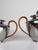 Mid-20th Century Pewter Tea Set with Rattan Wrapped Handlers from Gras et Etienne, 1950s, Set of 3 For Sale - Image 12 of 18