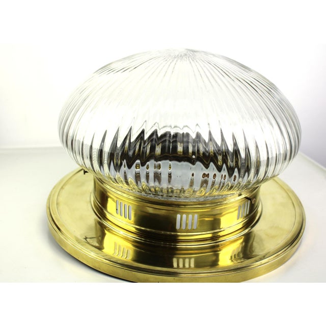 Metal Art Nouveau Viennese Ceiling Lamp, 1910 For Sale - Image 7 of 11