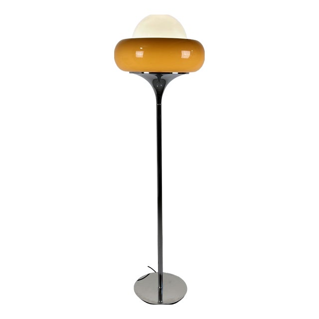 Mid-Century Modern Floor Lamp by Guzzini for Meblo, 1970s For Sale