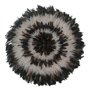 Juju Hat Natural and White of 39" - 100 Cm For Sale