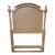 Vintage French Provincial Cream Rattan Twin Headboard For Sale