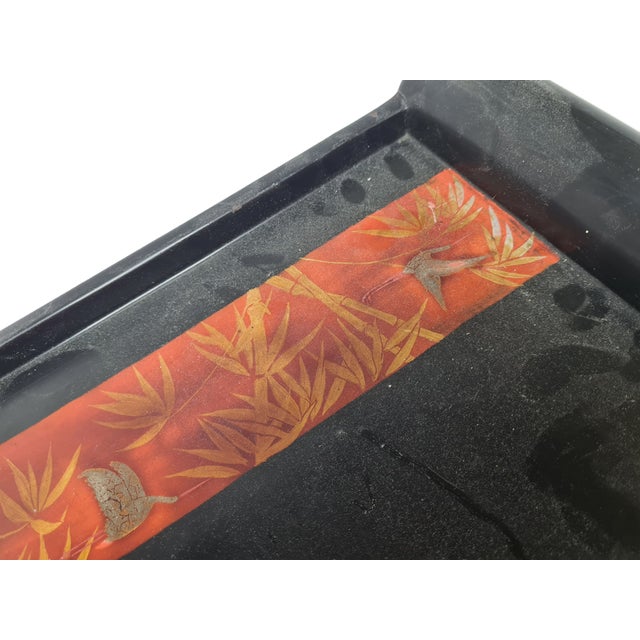 Japanese Lacquerware Tray, 1920s For Sale - Image 10 of 13