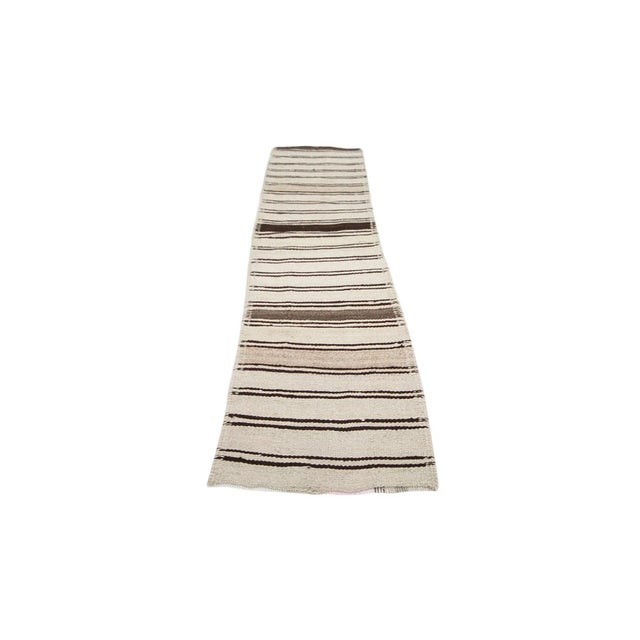 Vintage handwoven decorative kilim runner from Northern Iraq. Approximately 40-50 years old. In very good condition.