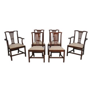 Set of 6 Kittinger Wa-1018 Colonial Williamsburg Dining Room Chairs For Sale
