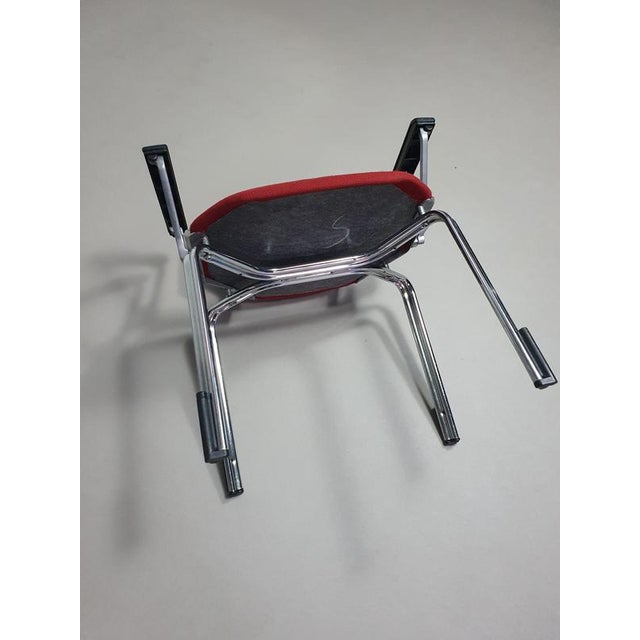 Hexagonal Metal Desk Armchairs by Froscher for Sitform, 1970s, Set of 4 For Sale - Image 15 of 18