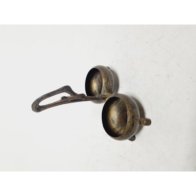 Art Nouveau Salt and Pepper Holder by Niemen Glassworks, Poland, 1920s For Sale - Image 6 of 11