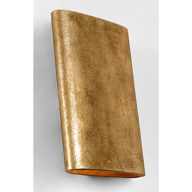 Kelly Wearstler for Visual Comfort Signature Lotura 12" Pocket Sconce in Museum Gild For Sale - Image 12 of 14