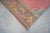 1960s Traditional Turkish Runner Hand Knotted Distressed Low Pile Pink Hallway Rug Kitchen Decor For Sale - Image 11 of 12