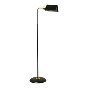 Black & Brass MCM Floor Lamp