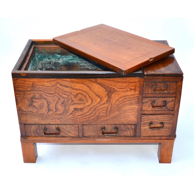 Antique Japanese Wood Hibachi Table Chairish