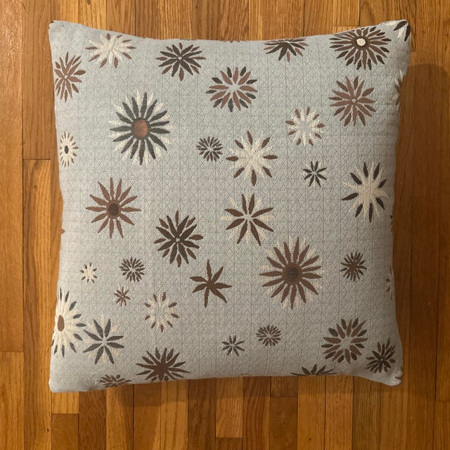 Robin's Egg Blue Handcrafted Decorative Pillow Case. For Sale - Image 8 of 8