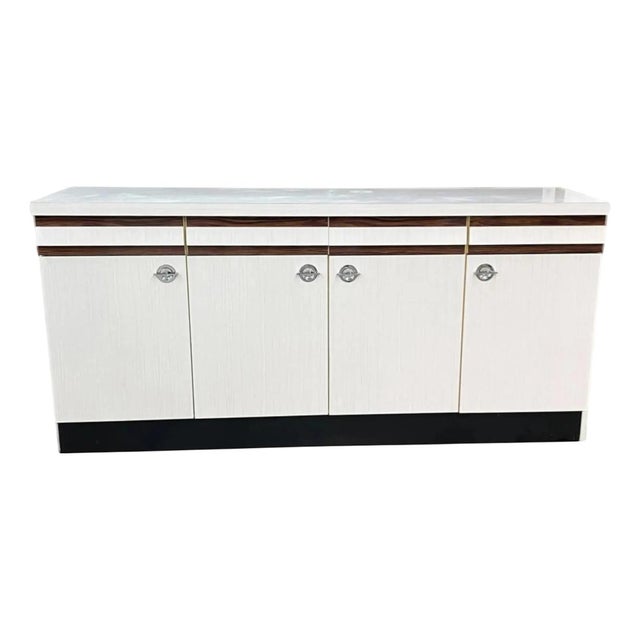 Niestrath Kitchen Sideboard in Resopal Wood, 1960s For Sale - Image 11 of 11