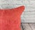 Turkish 20 x 20 Hemp Pillow Turkish Cushion Natural Pinkish Red Pillow Cushion Cover For Sale - Image 3 of 4
