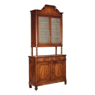 Antique Cupboard Umbertino Walnut, Italy For Sale