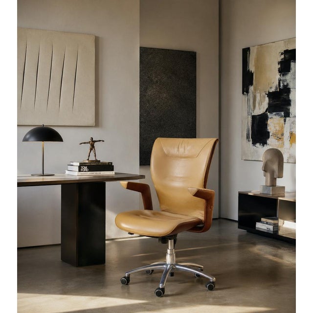 Swivel Office Chair from Poltrona Frau, 2000s For Sale - Image 10 of 11