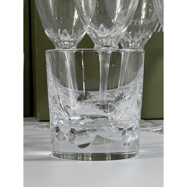 Crystal Glass Osiris and Cluny Service from Christofle, France, 2000s, Set of 24 For Sale - Image 9 of 17