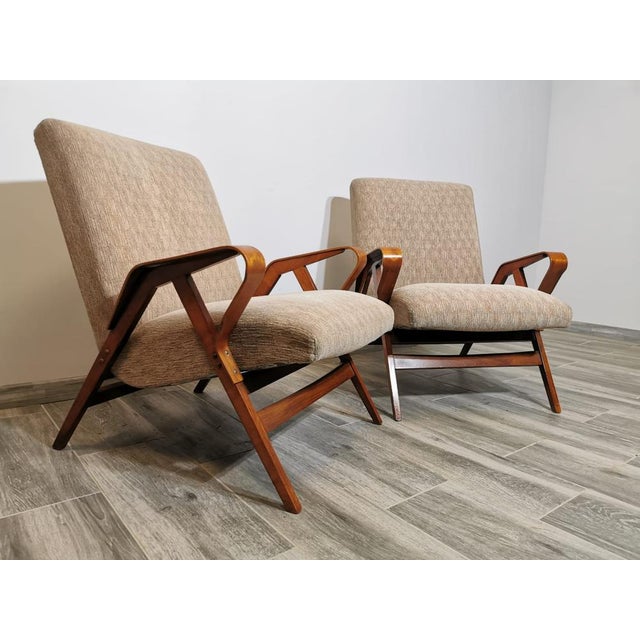 Set of Armchairs attributed to Frantisek Jirak for Tatra, 1960s For Sale - Image 18 of 18