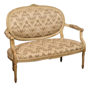 French Louis XVI Style Painted Settee