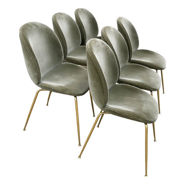 Vintage Chairs from Gubi, 2010s, Set of 6 For Sale