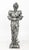 Painted Tin Knight in Armor Sculpture, standing figure holding sword, on square base. 49" H x 17.5" W x 11" D. Provenance:...