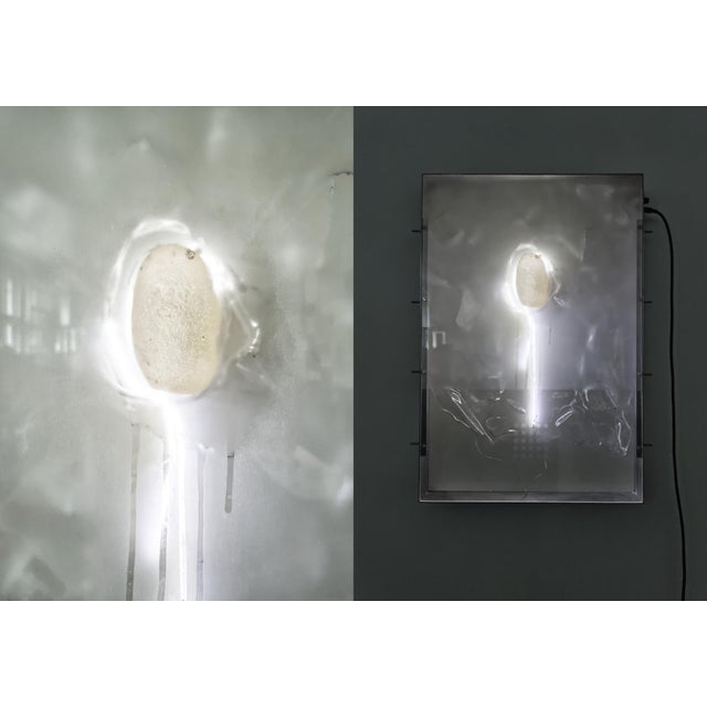 Contemporary Light Sculpture Covered Development by Joachim Ramin for Early Light For Sale - Image 3 of 5