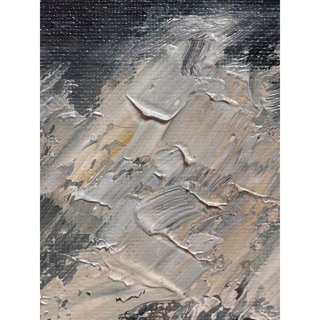 Cascais, Portugal by Sparky LeBold | Oil on Canvas Seascape with crashing waves on rocky shore For Sale - Image 4 of 5