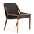 A single teak and leather occasional or lounge chair by Ejner Larsen and Aksel Bender Madsen for Willy Beck. Made in...