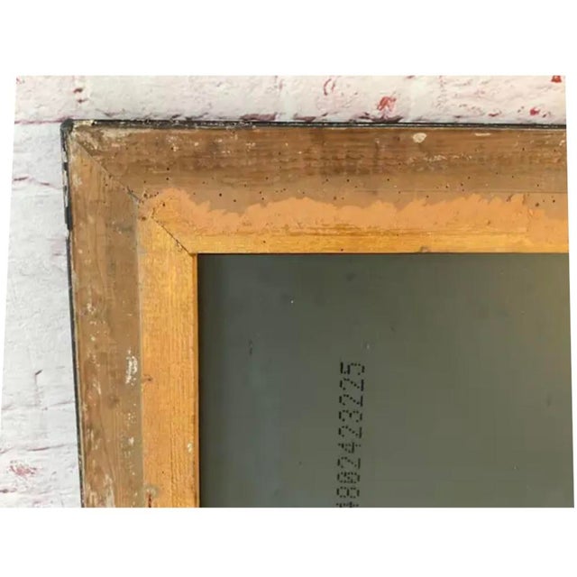 Large Italian Ebonized and Faux Tortoise Framed Mirror For Sale In Tampa - Image 6 of 16