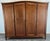 Vintage French Louis XVI Style Carved Oak 4-Door Wardrobe For Sale - Image 10 of 10