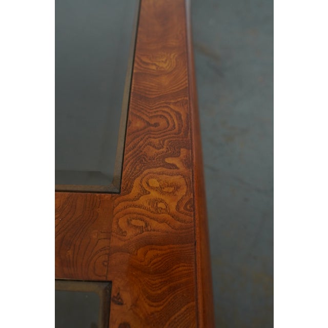 Vintage Century Furniture Burlwood Coffee Table For Sale - Image 11 of 13