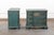 Mid 20th Century Shell Motif Pair of Chests Painted in Rich Peacock For Sale - Image 11 of 13