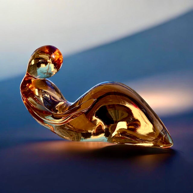 Signed Unique Piece Elio Raffaeli, Large and Heavy Sculpture Umano Astratto 1970s, Murano Glass, Art Object For Sale - Image 18 of 18