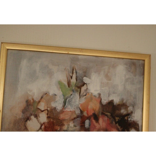 Pia H. Campbell, Bloom, 1950s, Oil on Canvas, Framed For Sale - Image 12 of 17