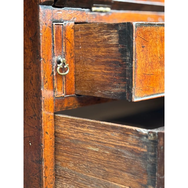 Wood Antique George III Mahogany Secretaire, 1790 For Sale - Image 7 of 13