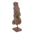 Antique Indian Carved Teakwood Horse Head Corbel on Stand For Sale