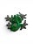 A fun piece of history in this bright green enamel smiling frog brooch with rhinestone eyes & webbed feet accented in...