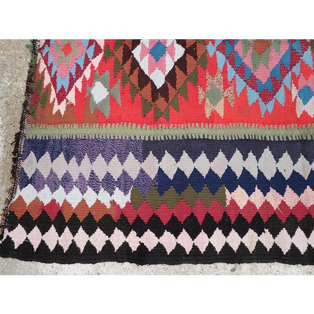 Textile Galerie Shabab Collection Mid-20th Century Persian Flatweave Kilim Rug For Sale - Image 7 of 10