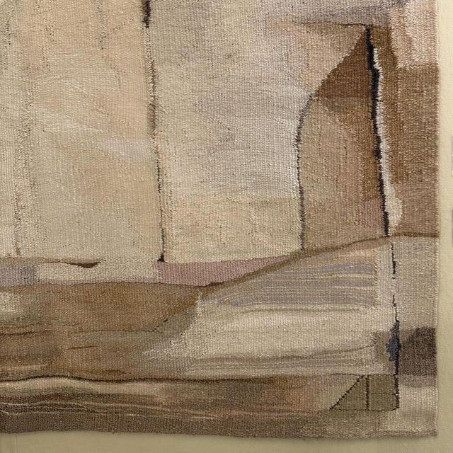 Latvian Handwoven Sandstone Shore Tapestry by by Zinta Beimane, 1996 For Sale - Image 6 of 8