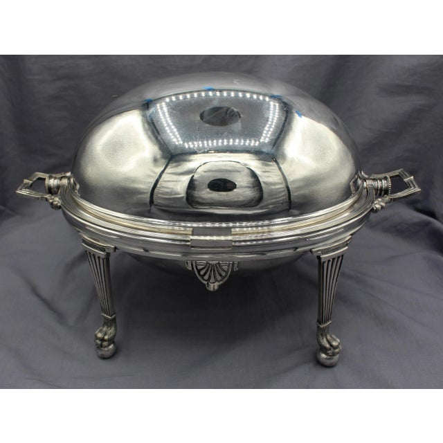 Traditional C. 1880s Egyptian Revival English Revolving Hunt Tureen For Sale - Image 3 of 8