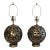 Mid 20th Century Enrico Castellani Influence Lamps - a Pair For Sale