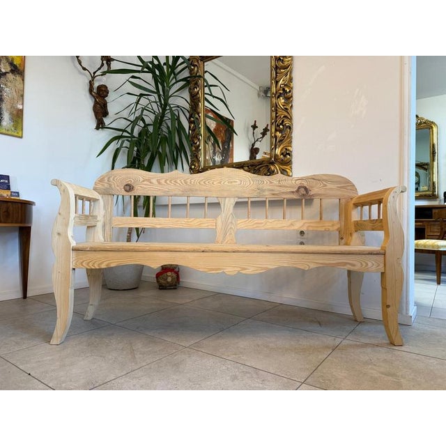 Provincial Country-Style Bench in Softwood For Sale - Image 10 of 10