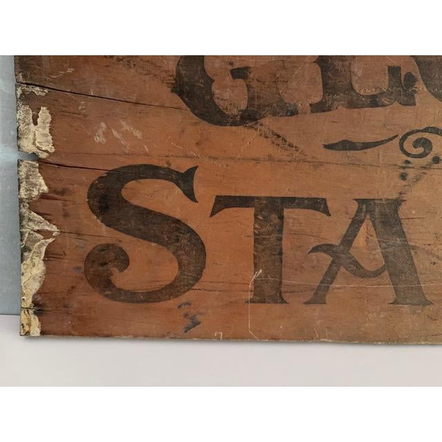 Antique Gloss Starch Wooden General Store Laundry Advertising Sign For Sale - Image 4 of 4