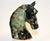Emerald Gemstone Horse Bust Statue Emerald Nose Hand Carved Sculpture For Sale - Image 11 of 15