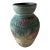 Handmade Sgraffito Pottery Vase With Butterfly and Floral Design For Sale