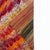 Mid-Century Modern Vintage Filikli Tulu Rug 3x5 – Konya Long Pile Vertical Stripes in Orange & Red For Sale - Image 3 of 5