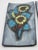 Mid-Century Modern Vintage Enamel Triptych Flora & Fauna, 1950s, Set of 3 For Sale - Image 3 of 15