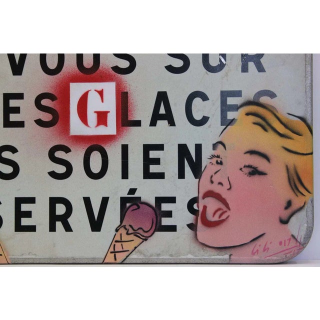 Christophe Stouvenel, Places aux Glaces, 2017, Spray Paint on Metal For Sale - Image 4 of 5